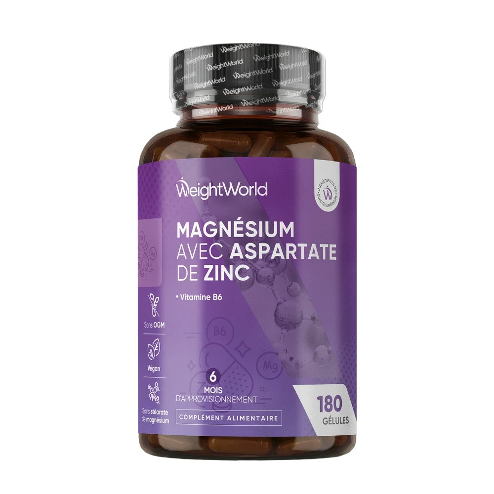 Magnésium avec Zinc Aspartate + Vitamine B6