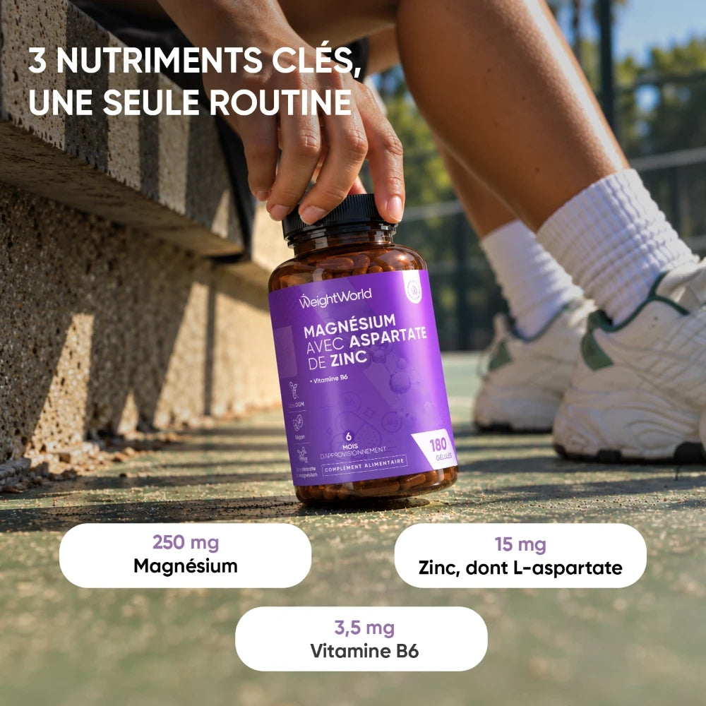 Magnésium avec Zinc Aspartate + Vitamine B6