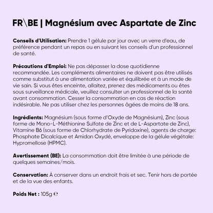 Magnésium avec Zinc Aspartate + Vitamine B6