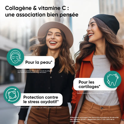 Visuel collagène et vitamine C, conseils pour la peau et les cartilages