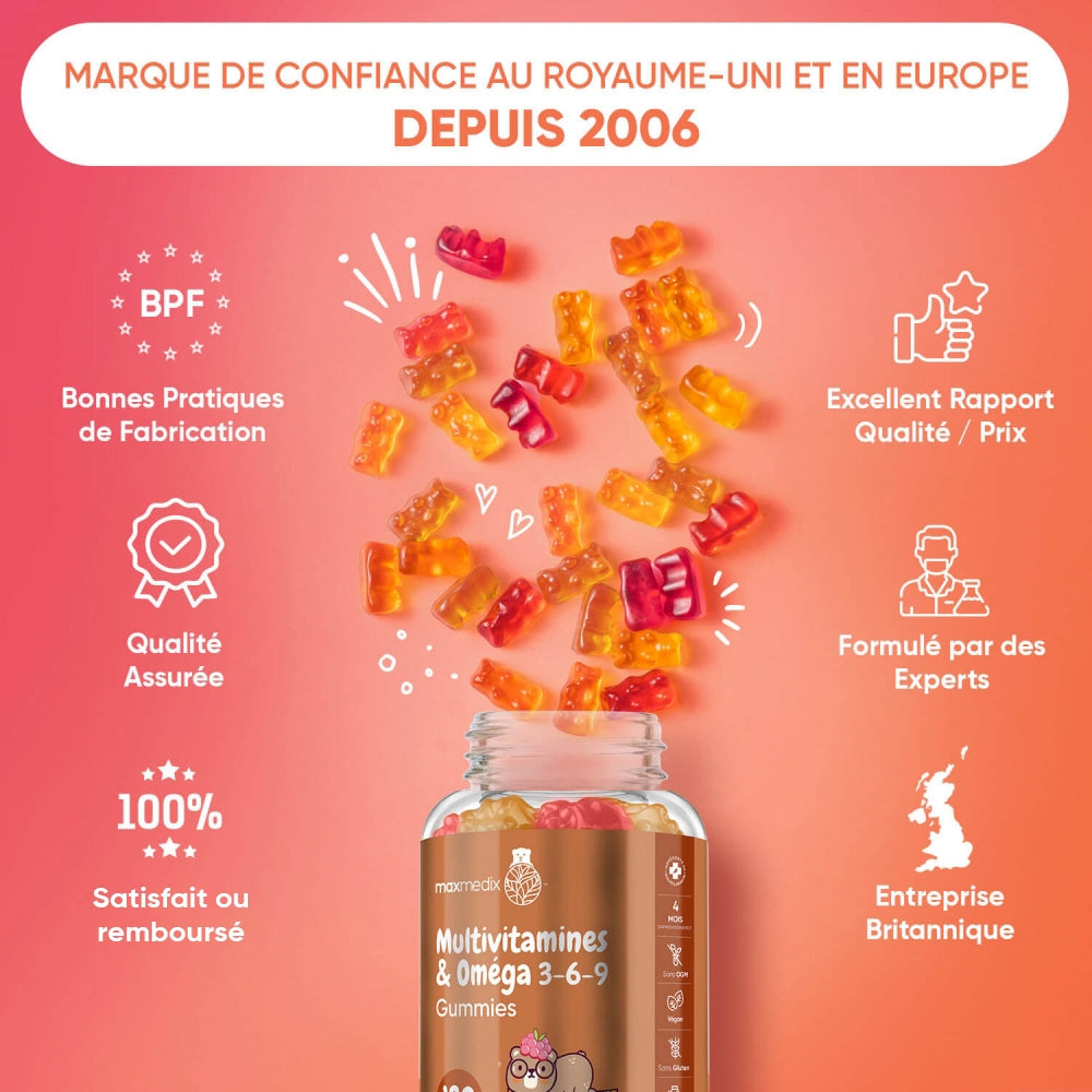 Complément alimentaire fabriqué selon les normes BPF