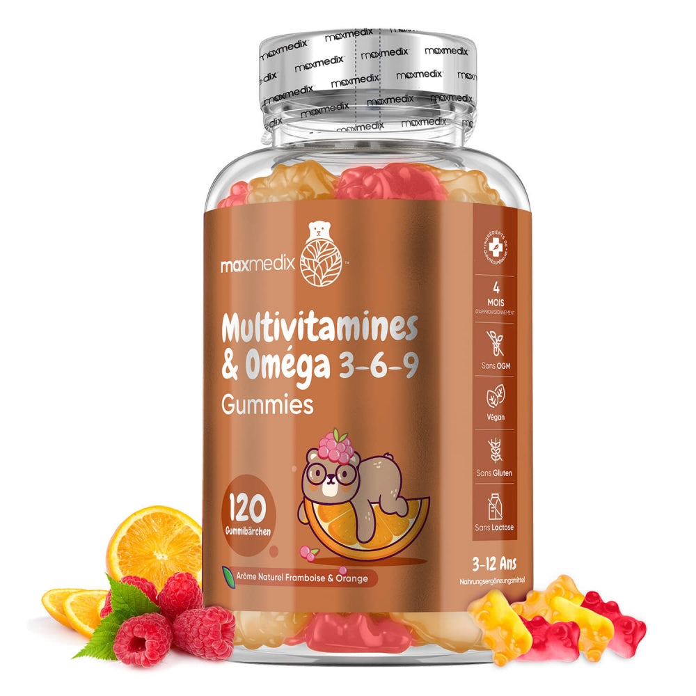 Multivitamines & Oméga 3-6-9 en Gummies pour enfants