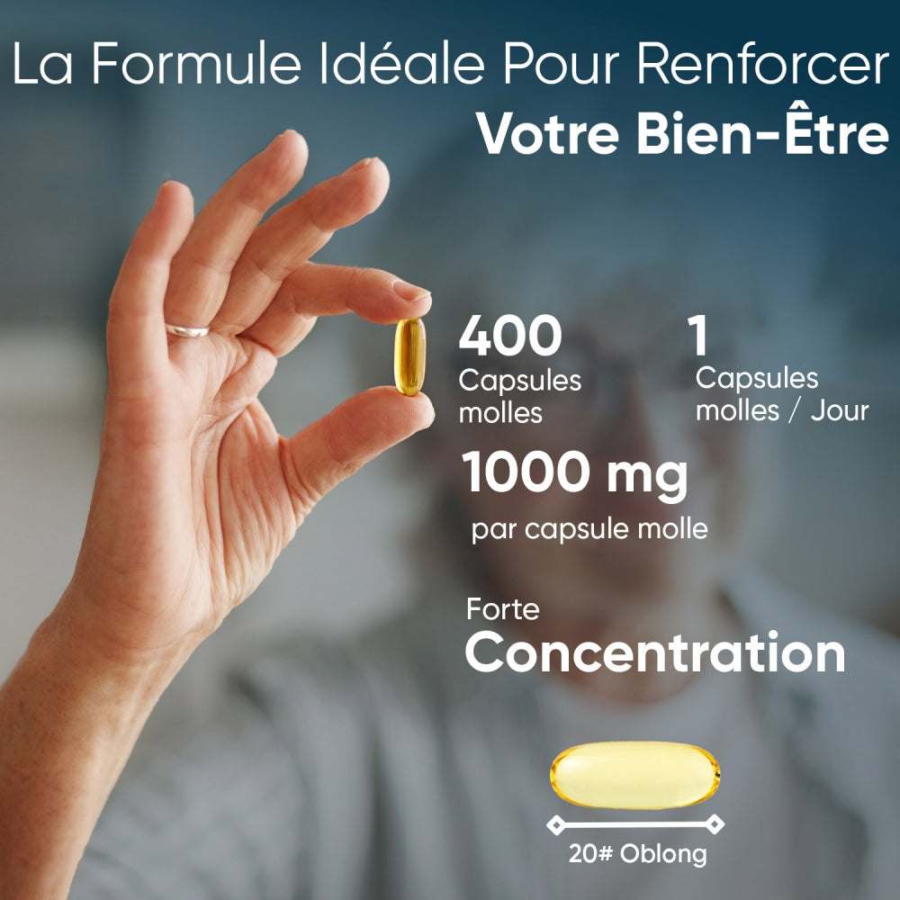 Capsules molles hautement dosées et faciles à avaler