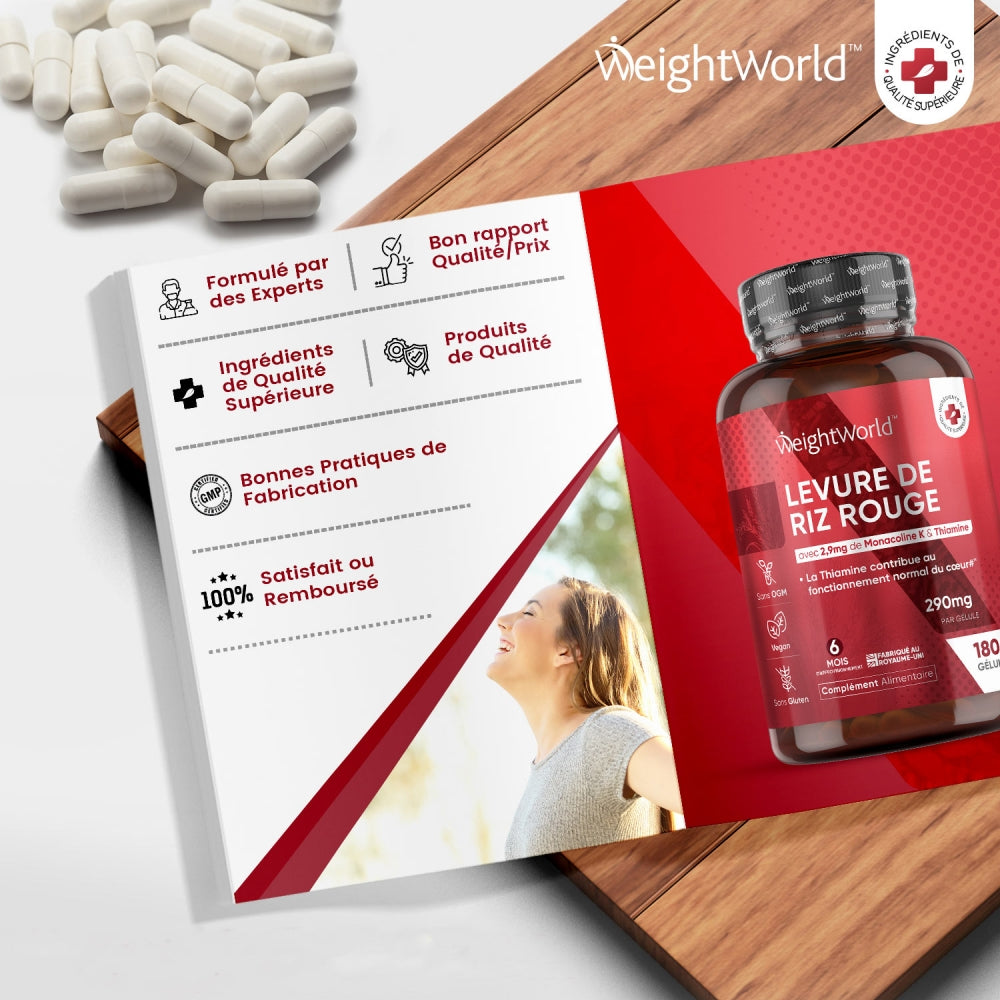 Levure de Riz Rouge fabriquée au Royaume-Uni