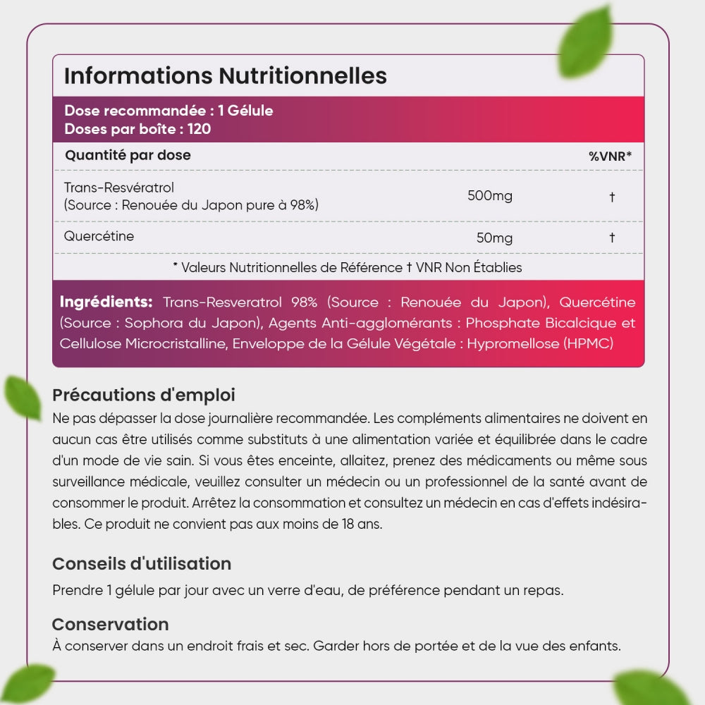 Informations nutritionnelles