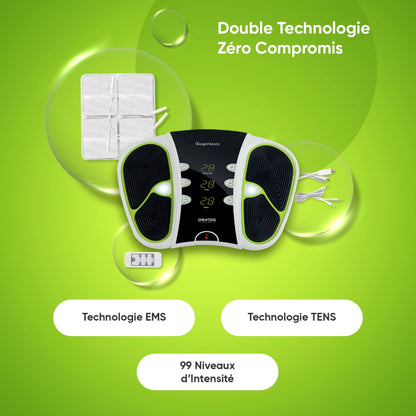 Appareil WeightWorld noir et blanc avec télécommande et électrodes