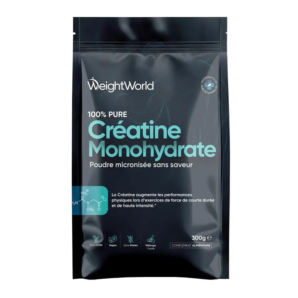 Créatine Monohydrate en poudre micronisée 100% pure