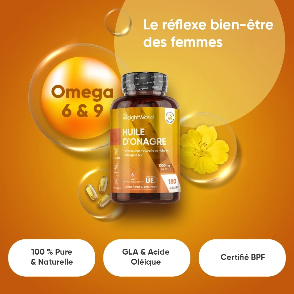 Huile d'Onagre en Capsules molles