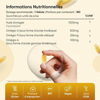 Huile d'Onagre en Capsules molles