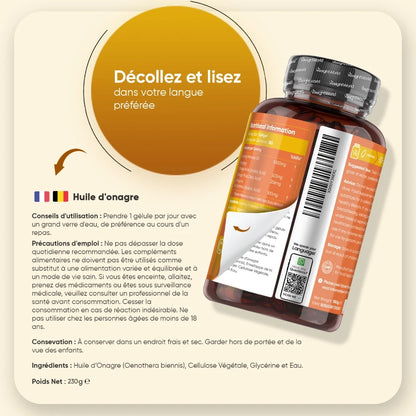 Huile d'Onagre en Capsules molles