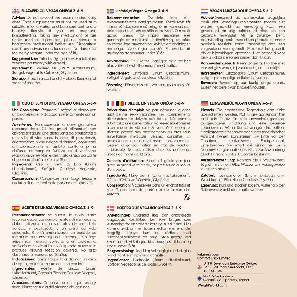Étiquette détaillée : composition et conseils d’utilisation de l’huile de lin