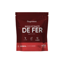 Poche WeightWorld de bisglycinate de fer rouge, 400 comprimés