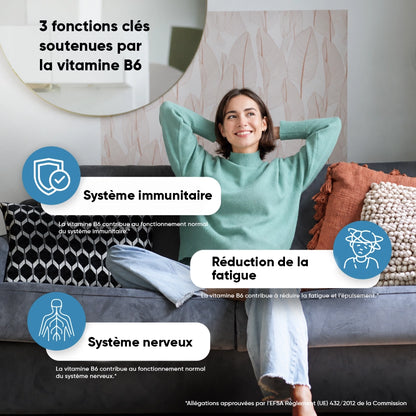 Bouteille WeightWorld L-théanine et gélule, bénéfices liés à la vitamine B6