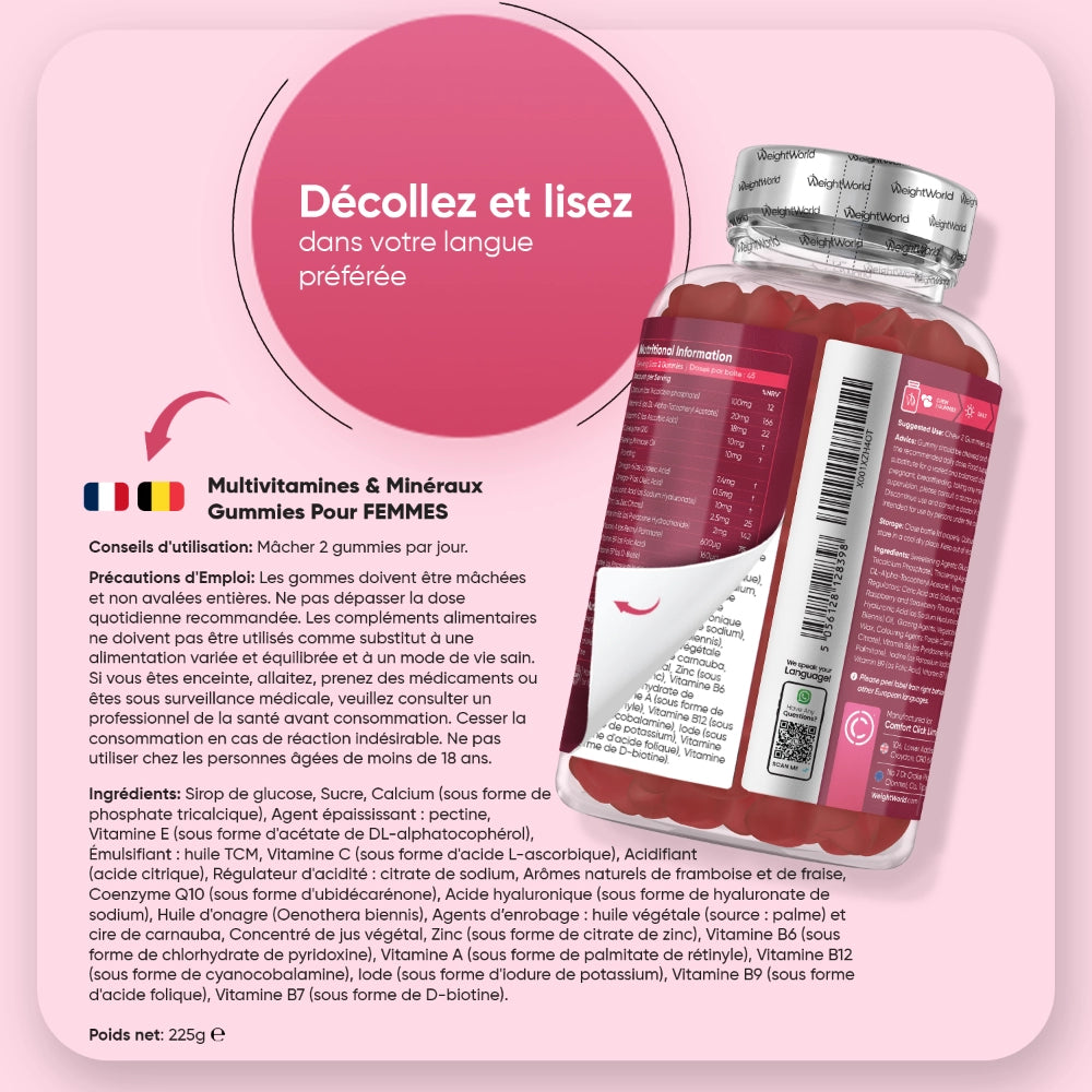 Gummies Multivitaminés pour Femmes