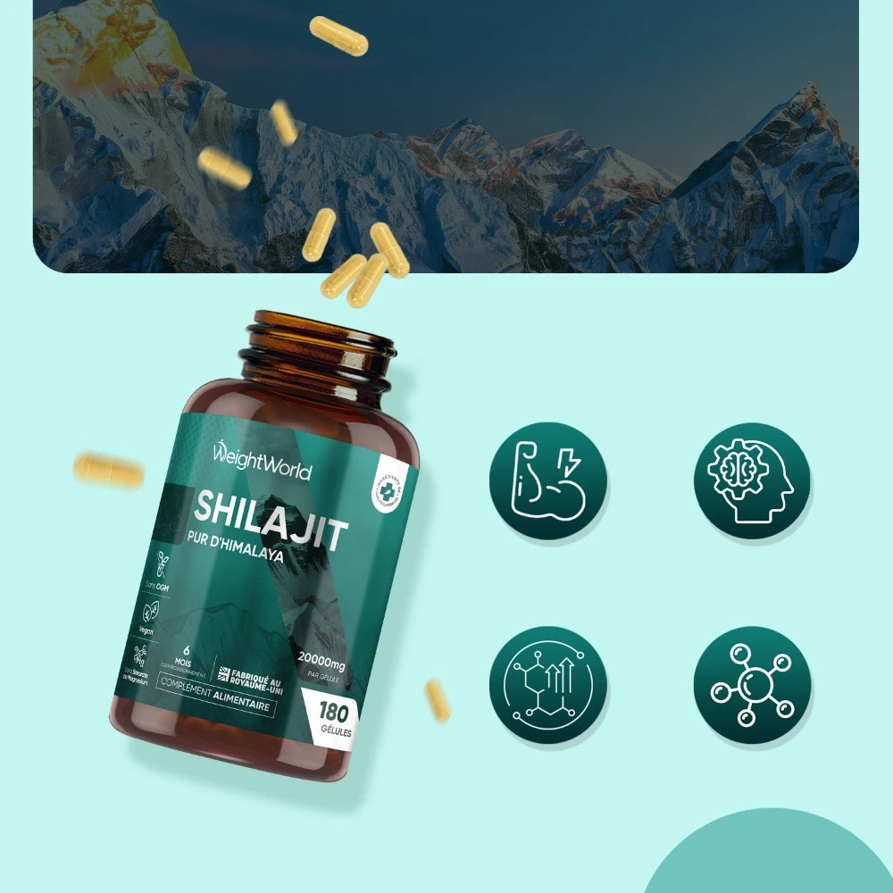 Shilajit Pur de l'Himalaya