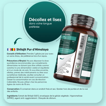 Shilajit Pur de l'Himalaya