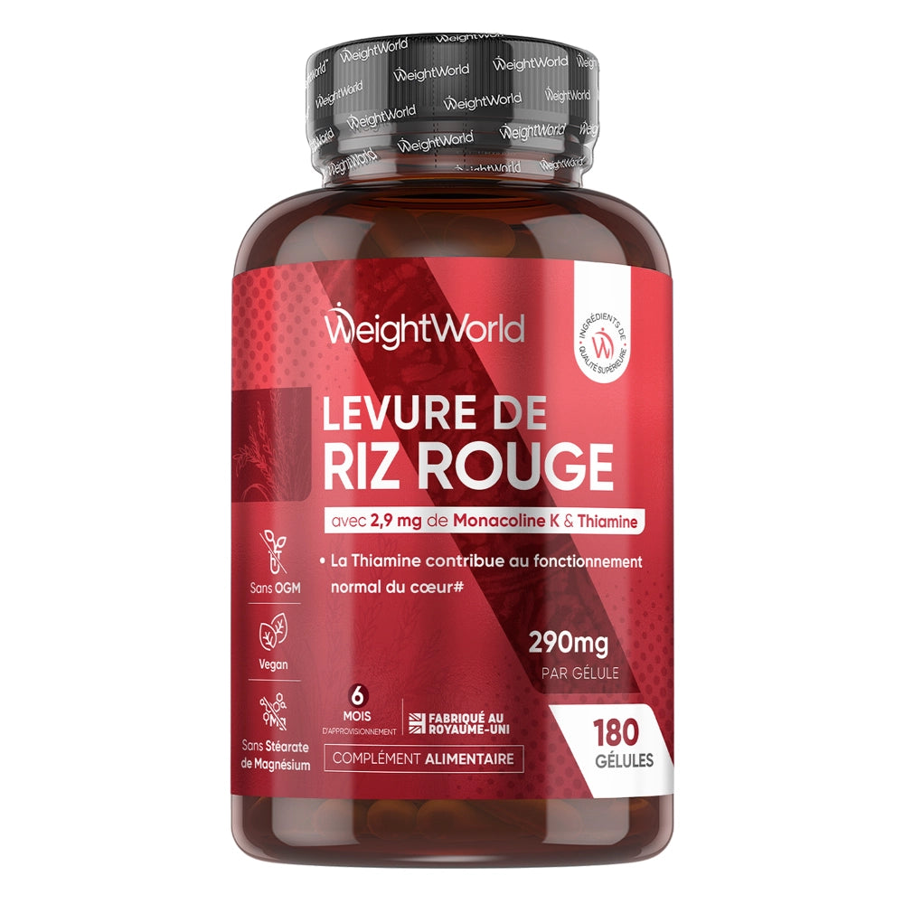 Bouteille de complément WeightWorld en gélules, 180 unités, 290 mg, vegan