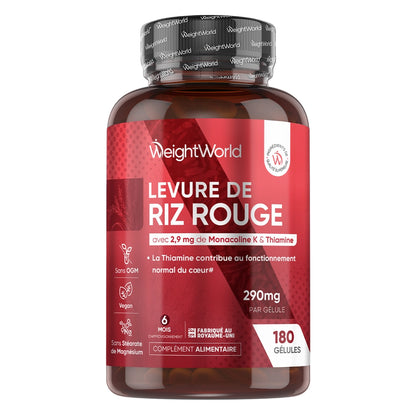Bouteille de complément WeightWorld en gélules, 180 unités, 290 mg, vegan