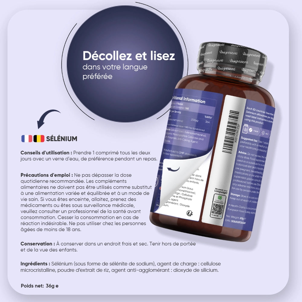 Sélénium en comprimés