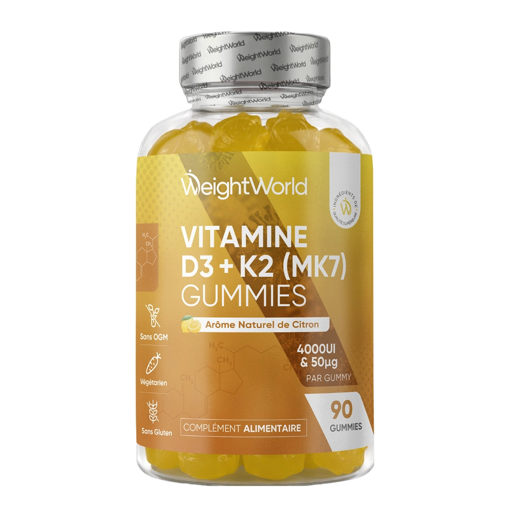 Vitamine D3 et K2 en Gummies