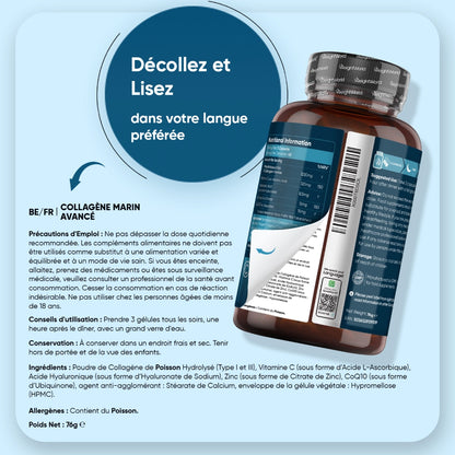 Flacon WeightWorld : conseils d’utilisation, précautions et prise recommandée de 3 gélules le soir.