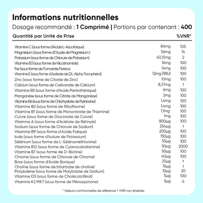 Multivitamines et Minéraux