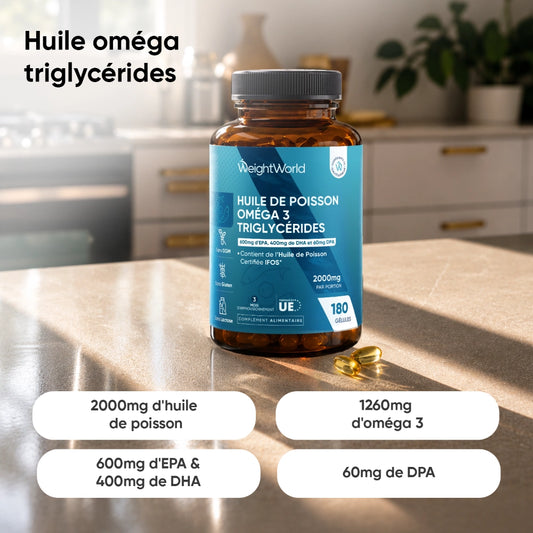 Huile de Poisson Oméga-3 Triglycérides