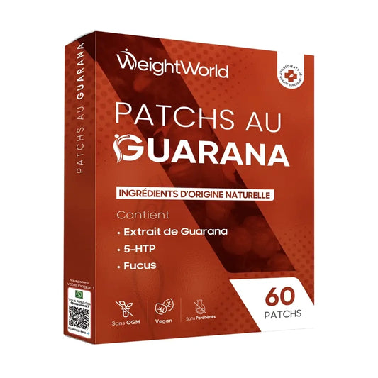 Boîte de patchs minceur WeightWorld au Guarana, 60 patchs