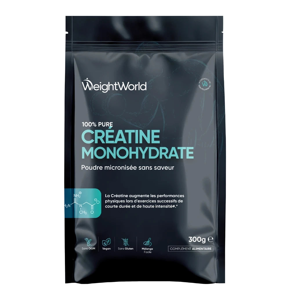 Créatine Monohydrate en poudre micronisée 100% pure