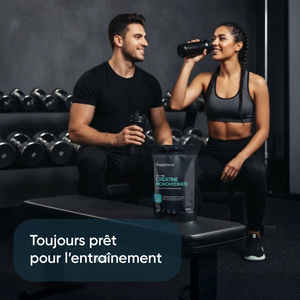Créatine Monohydrate en poudre micronisée 100% pure